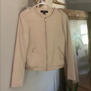 Cream Moto Jacket